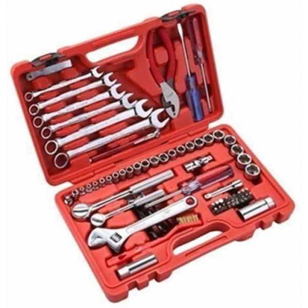 201 Pcs Mechanics Tool Set With Sockets Wrenches Screwdriver Accessories Chrome  #1 image